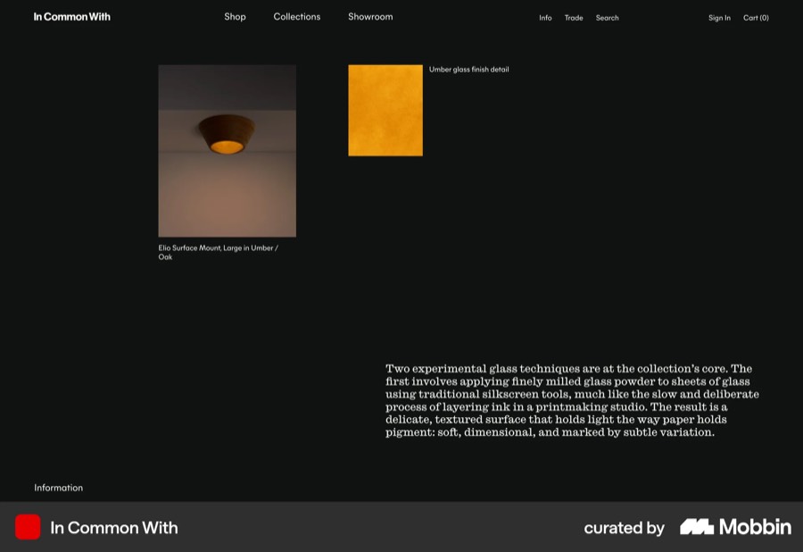 In Common With material detail