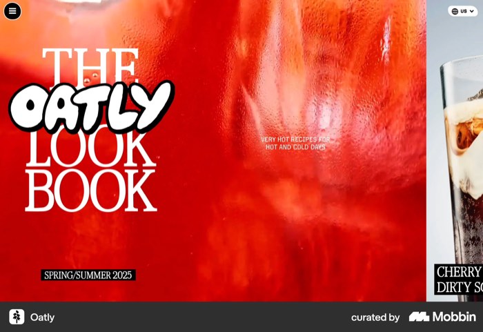 Oatly full-bleed red hero